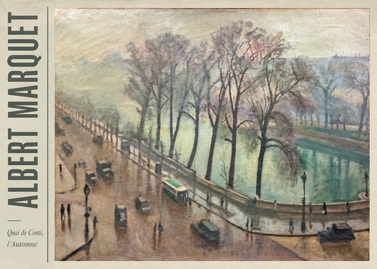 Albert Marquet Quai De Conti, L'automne No2 - Plakat