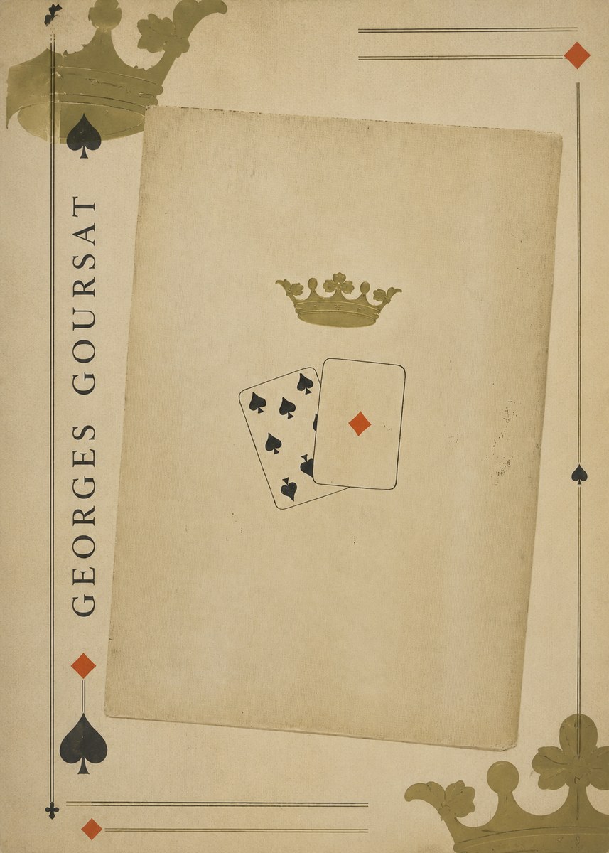 Georges Goursat Crown and Playing Cards No2 - Plakat
