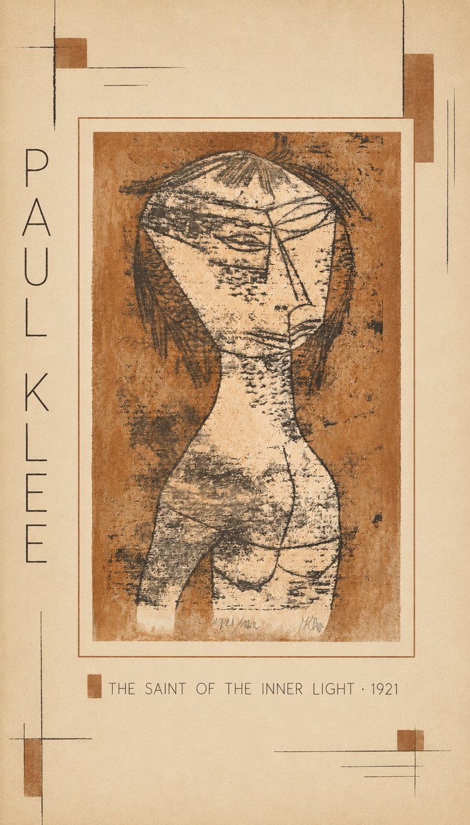 Paul Klee The Saint of the Inner Light No3 - Plakat
