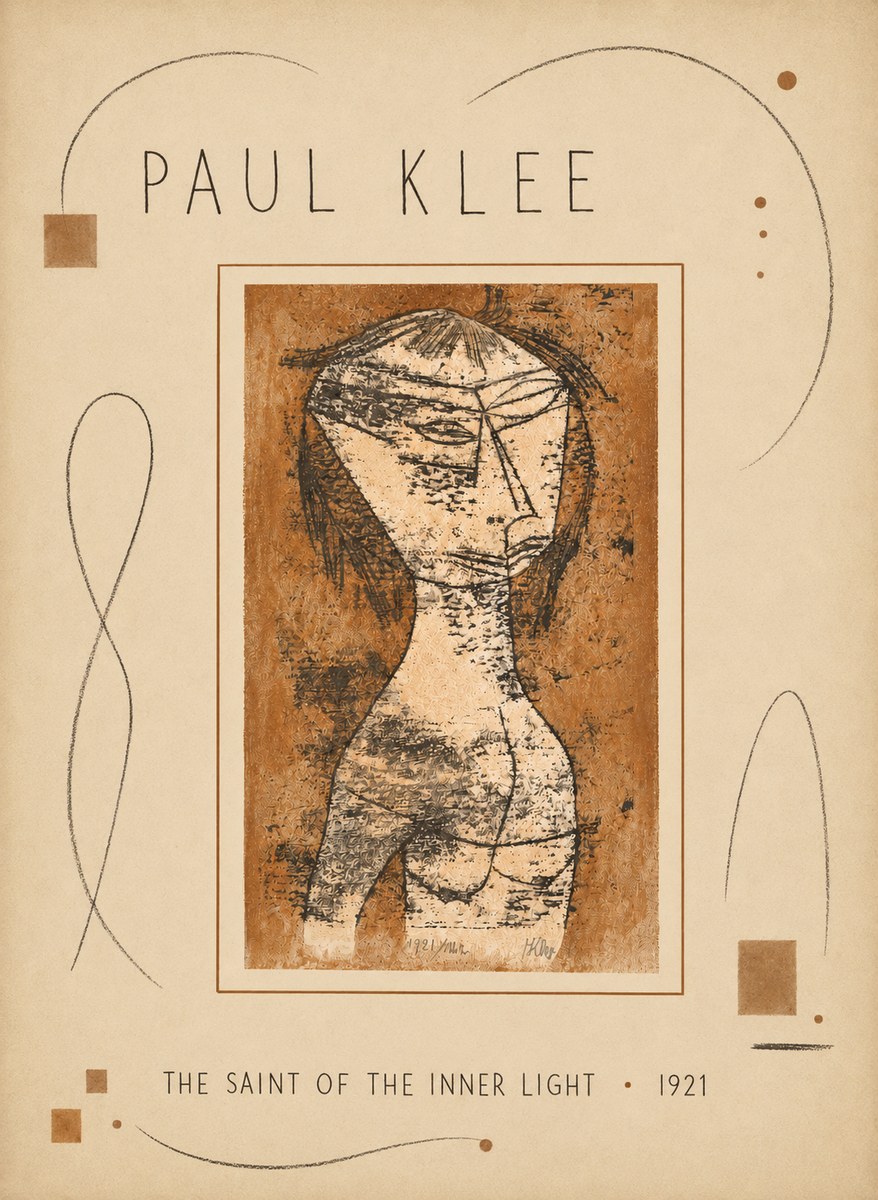 Paul Klee The Saint of the Inner Light No5 - Plakat