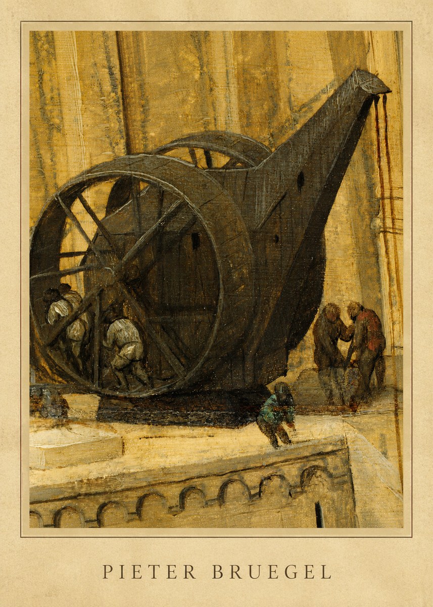 Pieter Bruegel The Crane No4 - Plakat