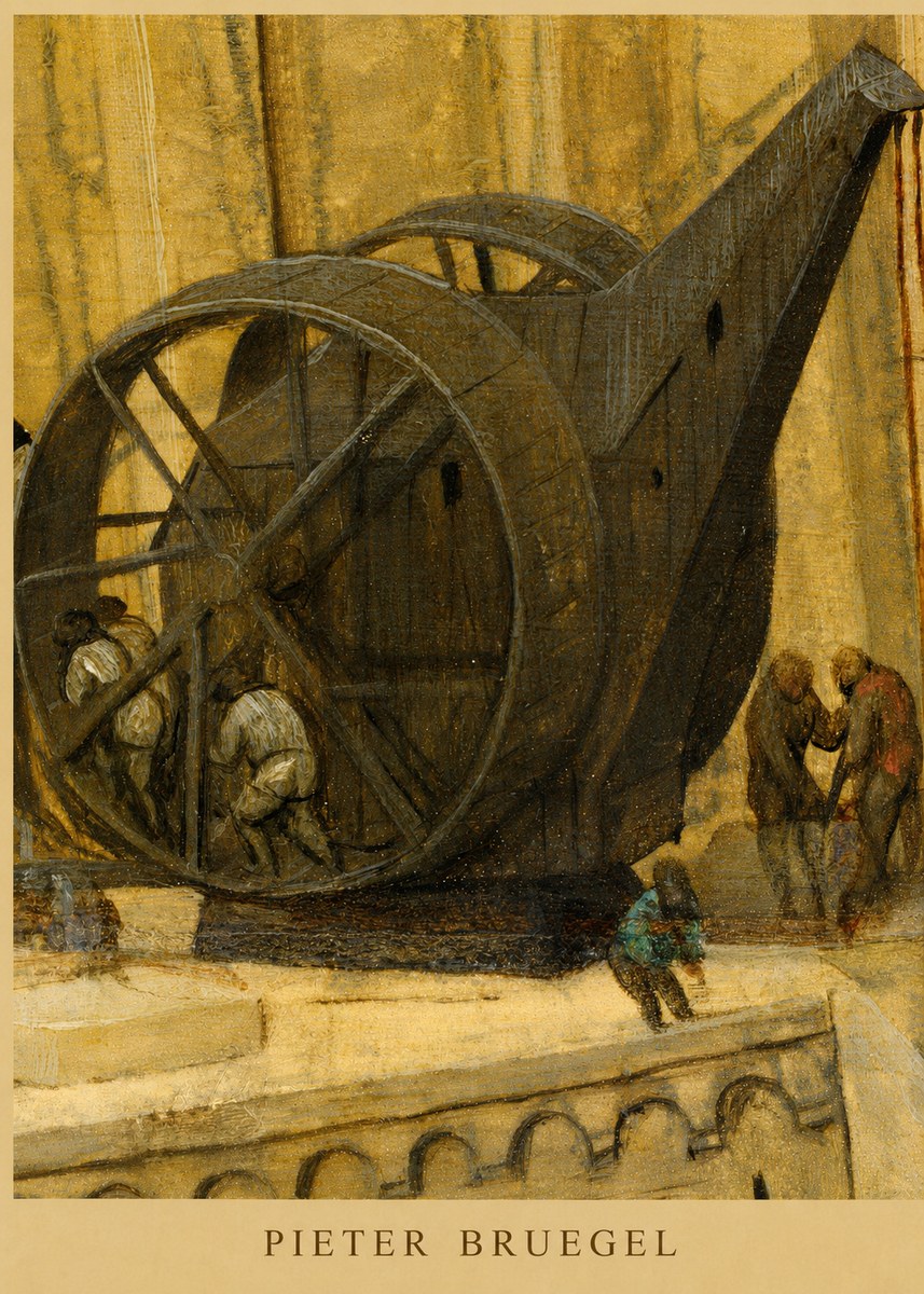 Pieter Bruegel The Crane No5 - Plakat