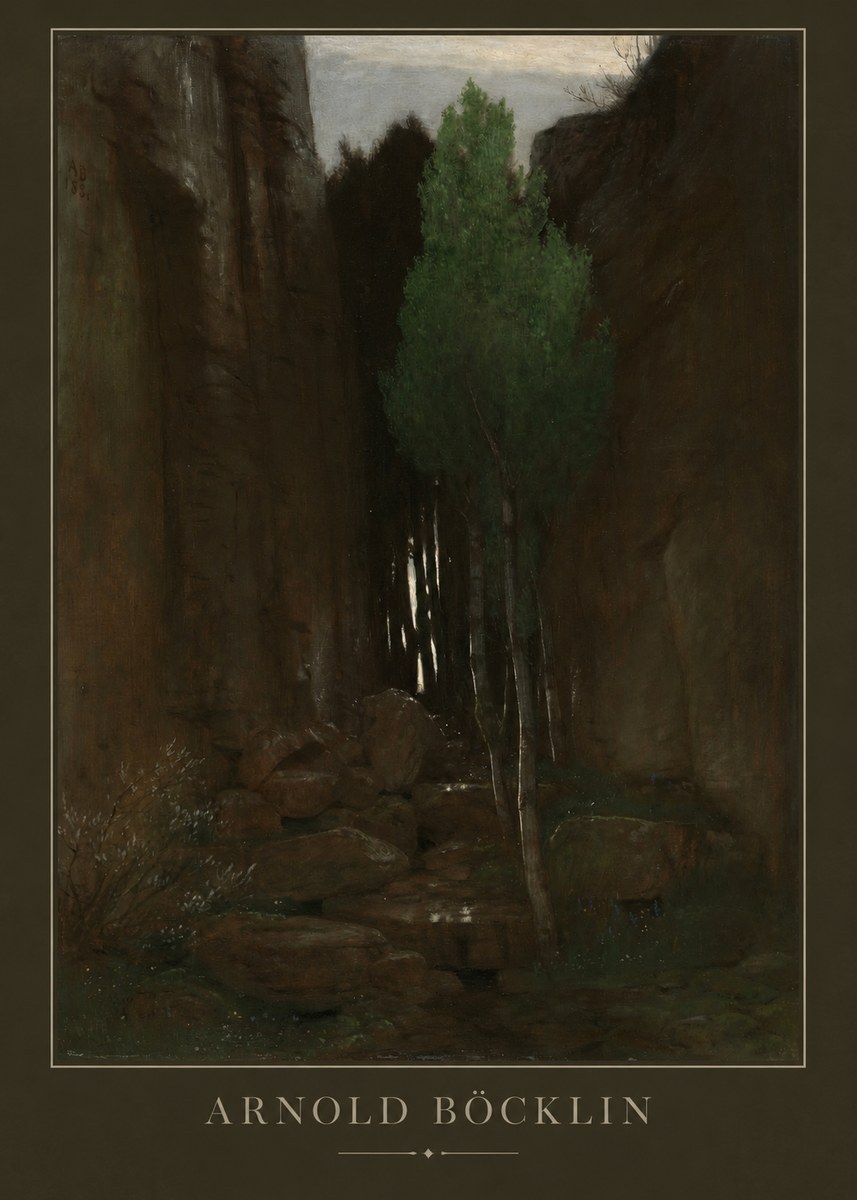 Arnold Böcklin Sacred Grove II No3 - Plakat