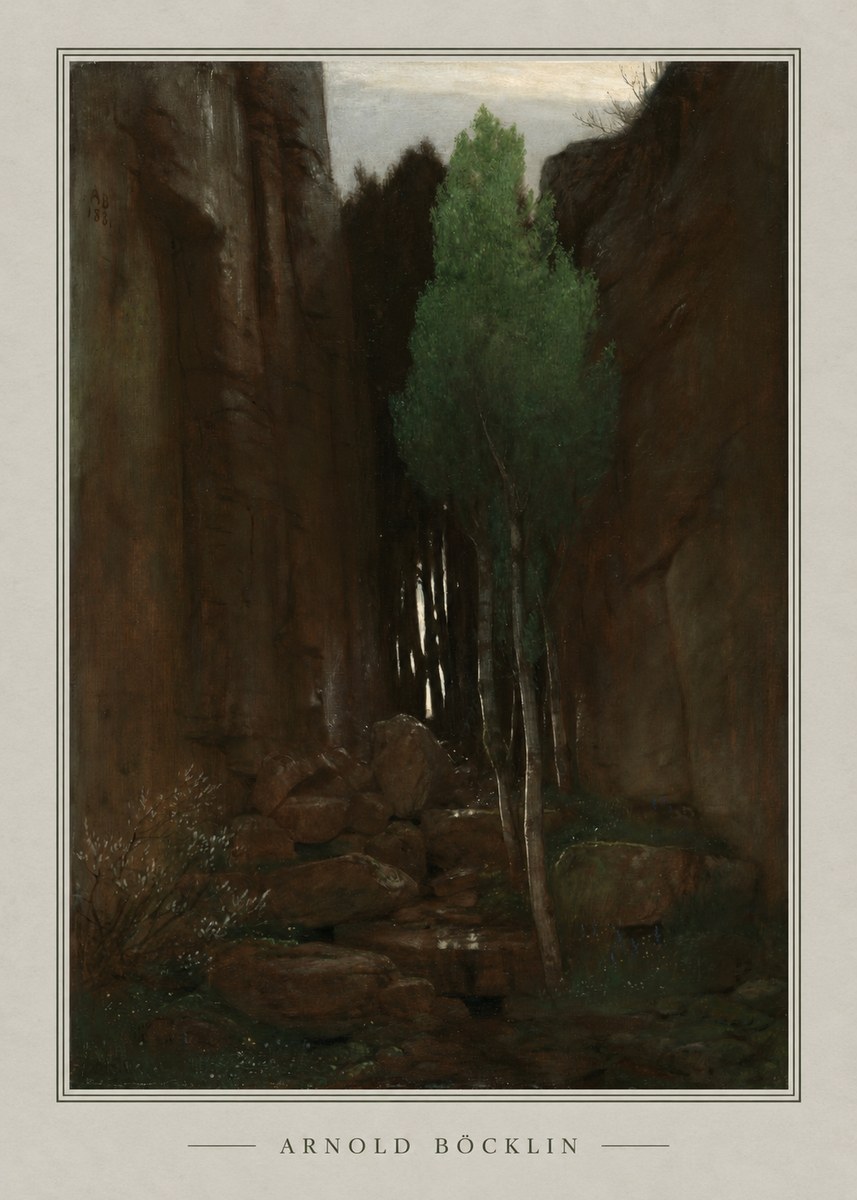 Arnold Böcklin Sacred Grove II No4 - Plakat