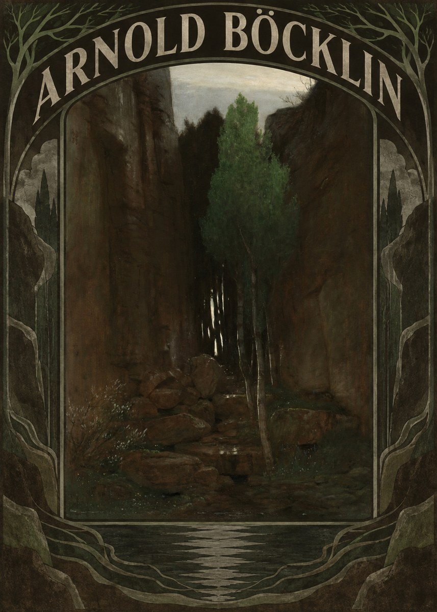 Arnold Böcklin Sacred Grove II No6 - Plakat