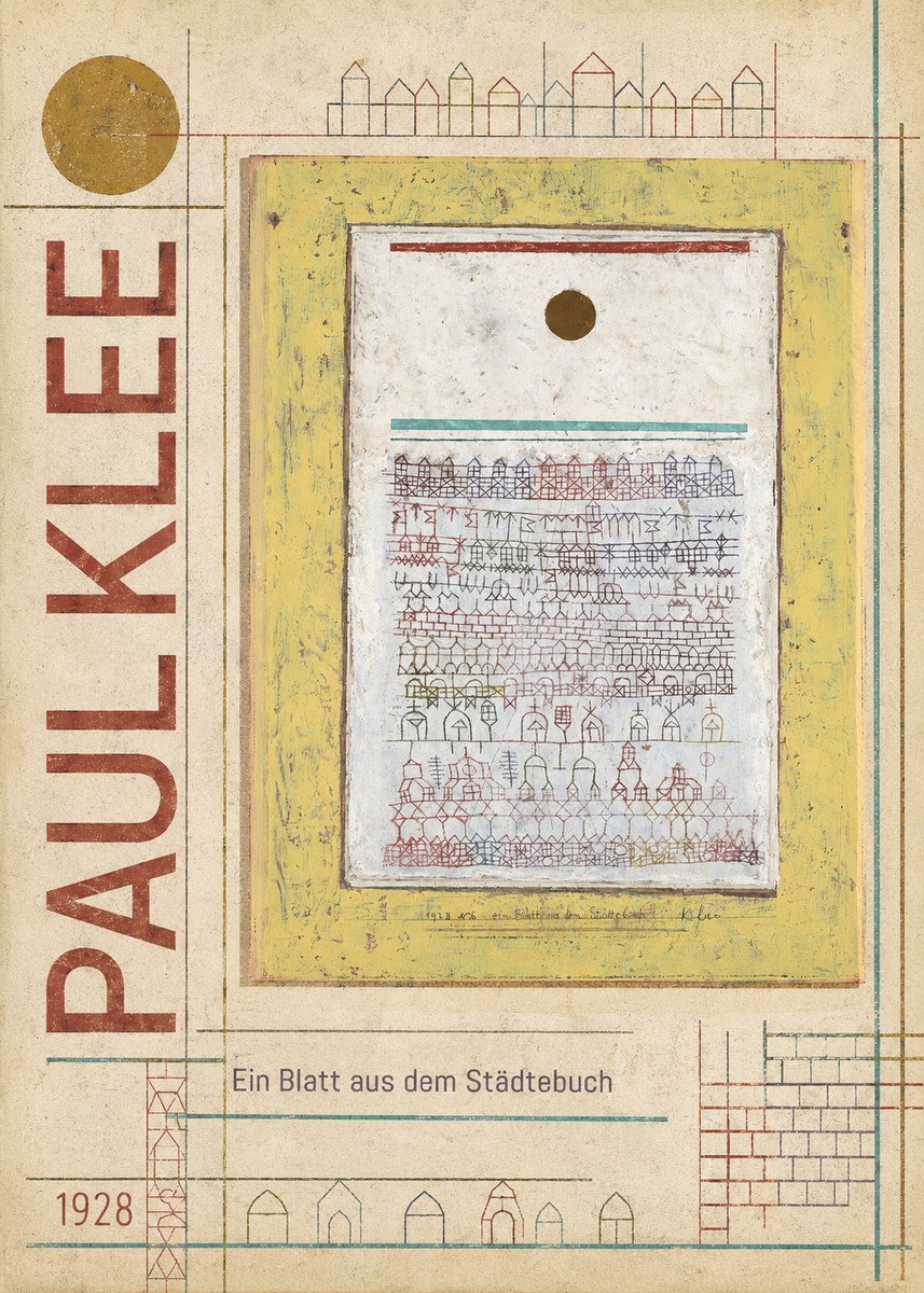 Paul Klee Ein Blatt Aus Dem Städtebuch No6 - Plakat