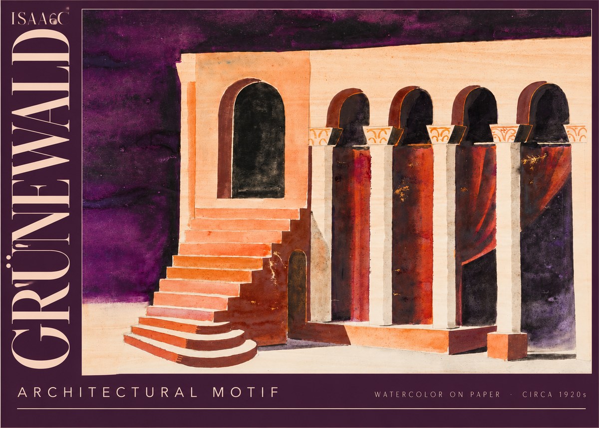 Isaac Grünewald Architectural Motif I No4 - Plakat