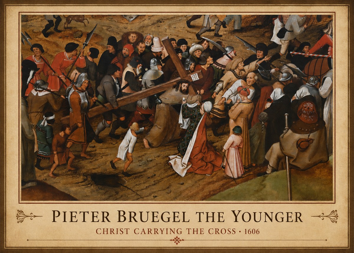 Pieter Bruegel Christ Carrying the Cross II No1 - Plakat