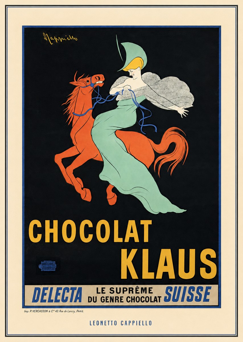 Leonetto Cappiello Chocolat Klaus II No3 - Plakat