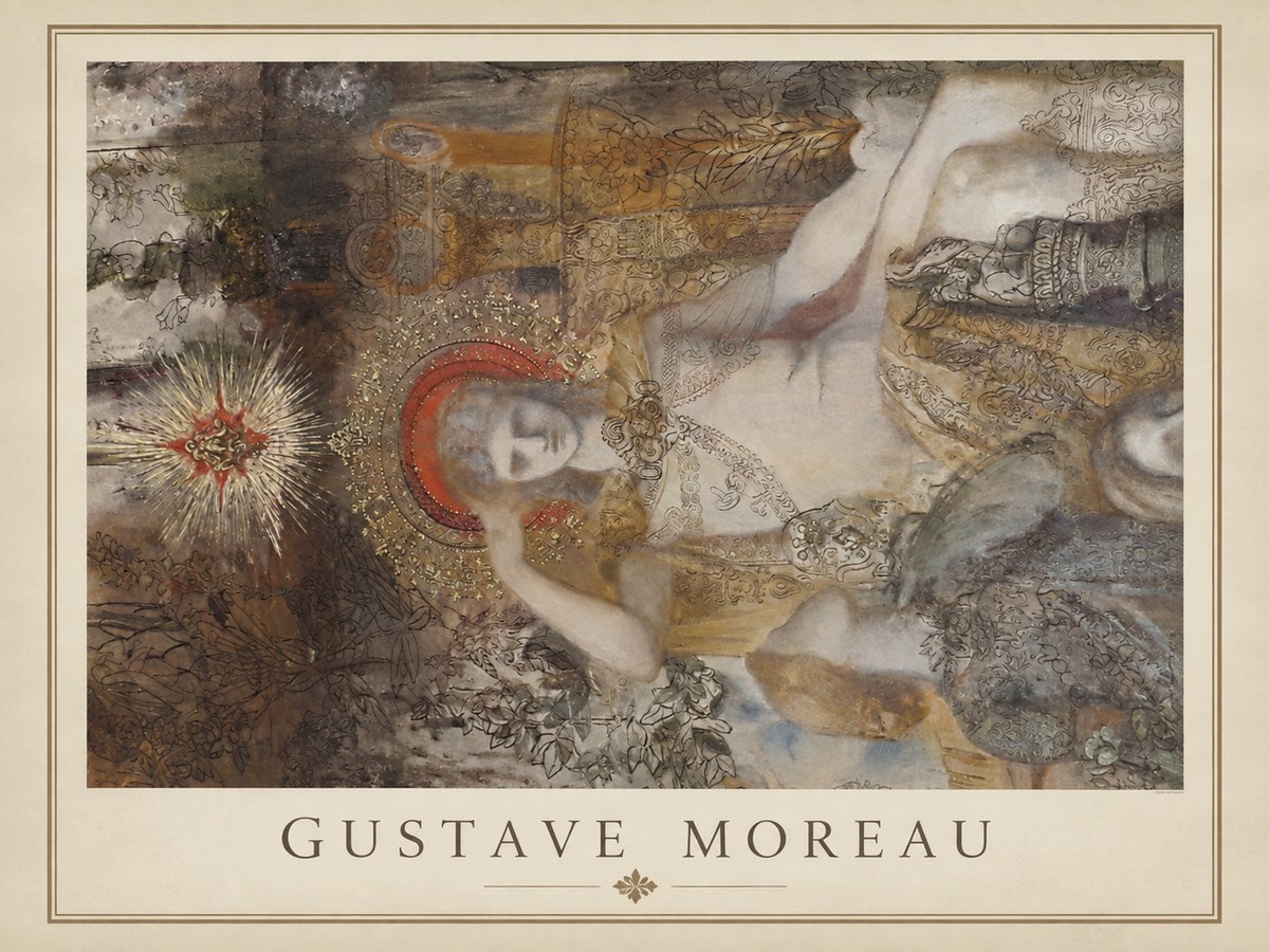 Gustave Moreau Saint Sebastian II No1 - Plakat