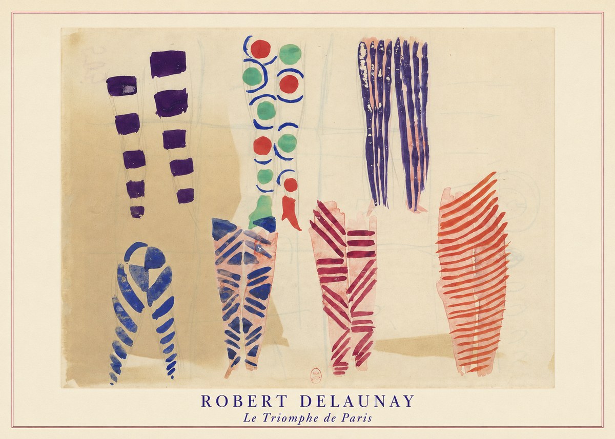Robert Delaunay Le Triomphe De Paris IV No3 - Plakat