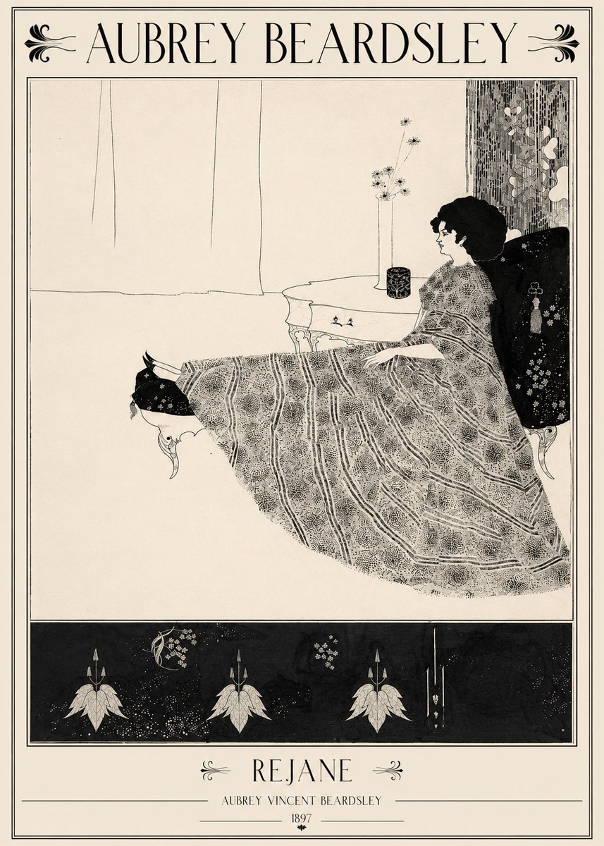 Aubrey Beardsley Rejane II No2 - Plakat