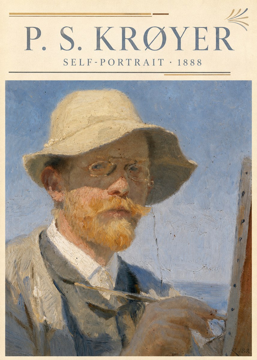 P.S. Krøyer Self-portrait III No5 - Plakat