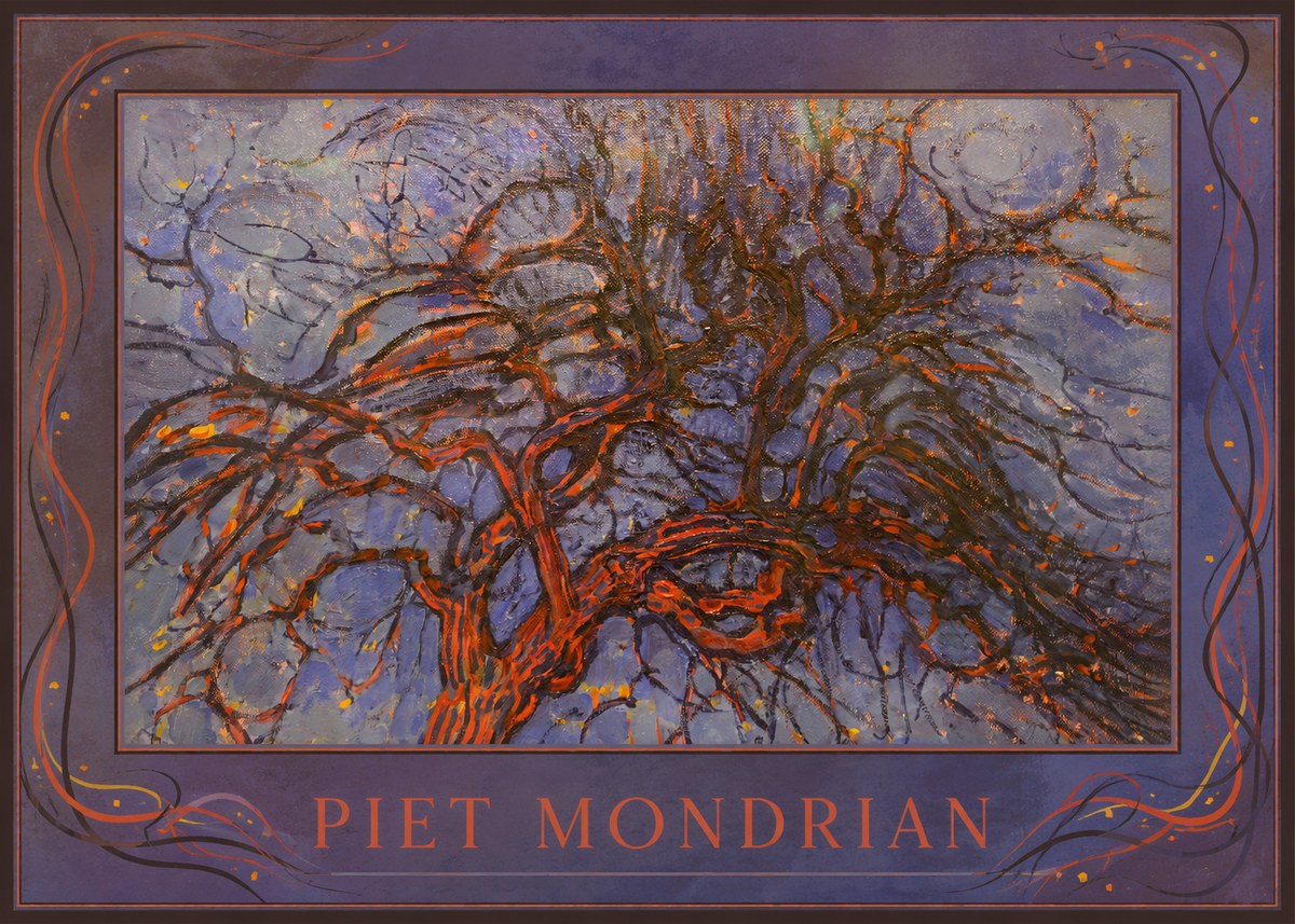 Piet Mondrian The Red Tree No1 - Plakat