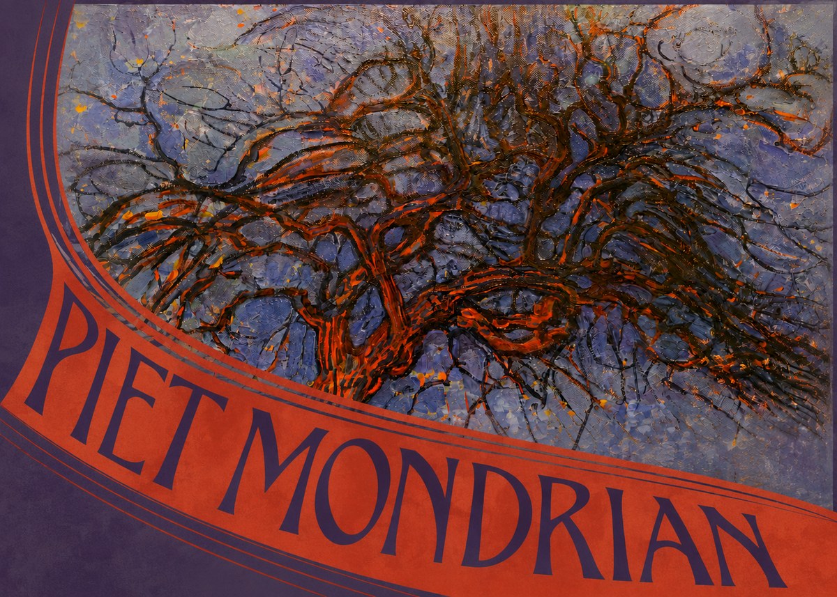 Piet Mondrian The Red Tree No5 - Plakat