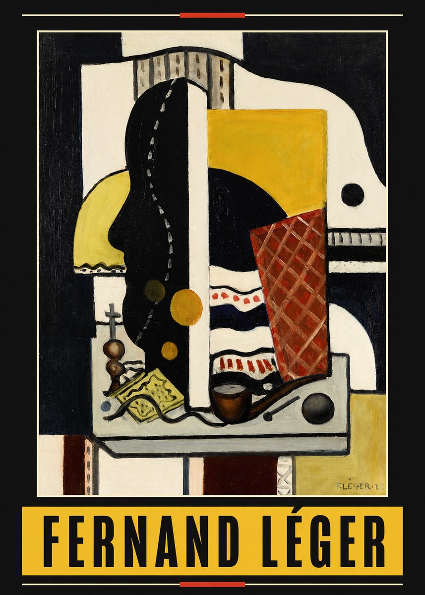 Fernand Léger Composition Au Profil No6 - Plakat