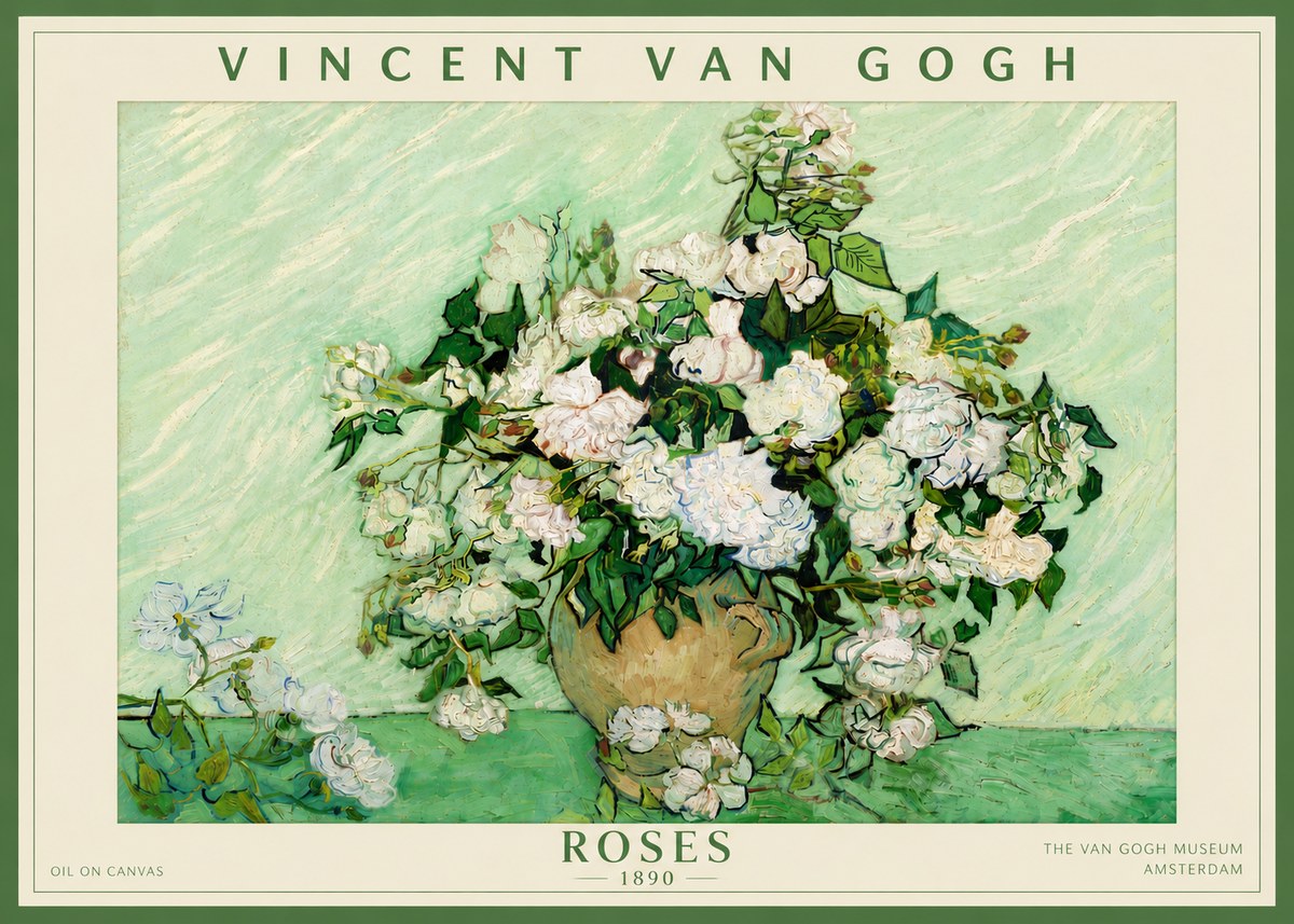 Van Gogh Roses II No5 - Plakat