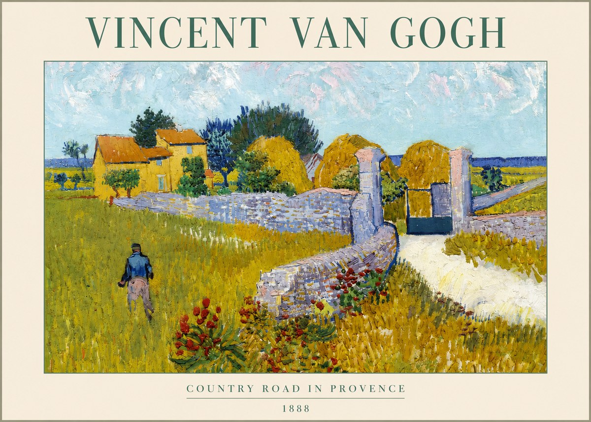 Van Gogh Country Road in Provence I No2 - Plakat