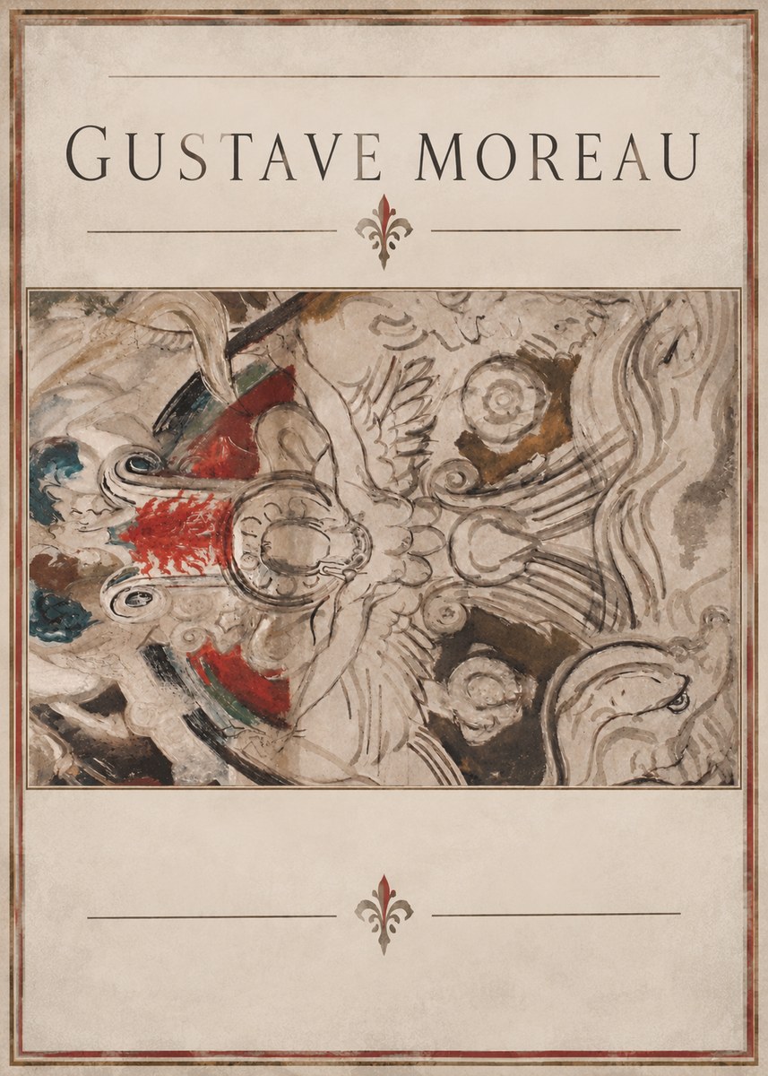 Gustave Moreau Decorative Composition No2 - Plakat