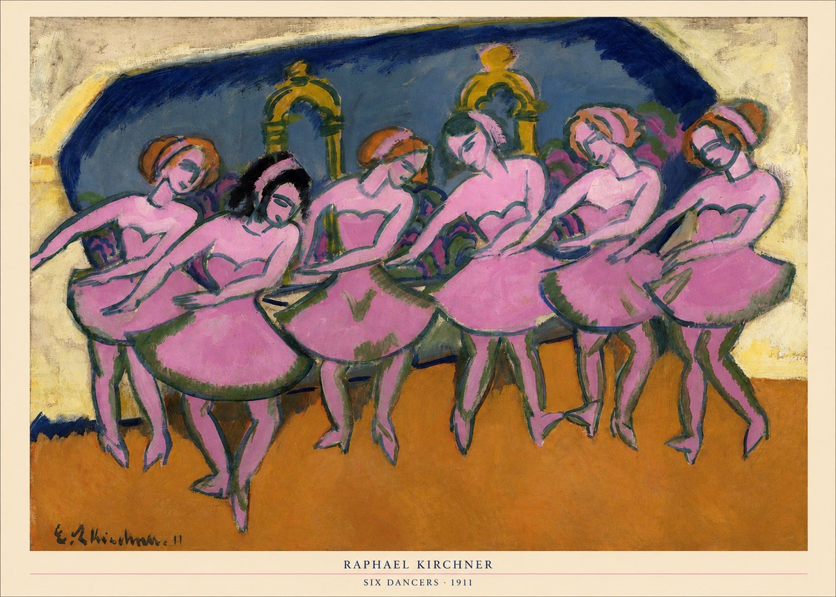 Raphael Kirchner Six Dancers No5 - Plakat