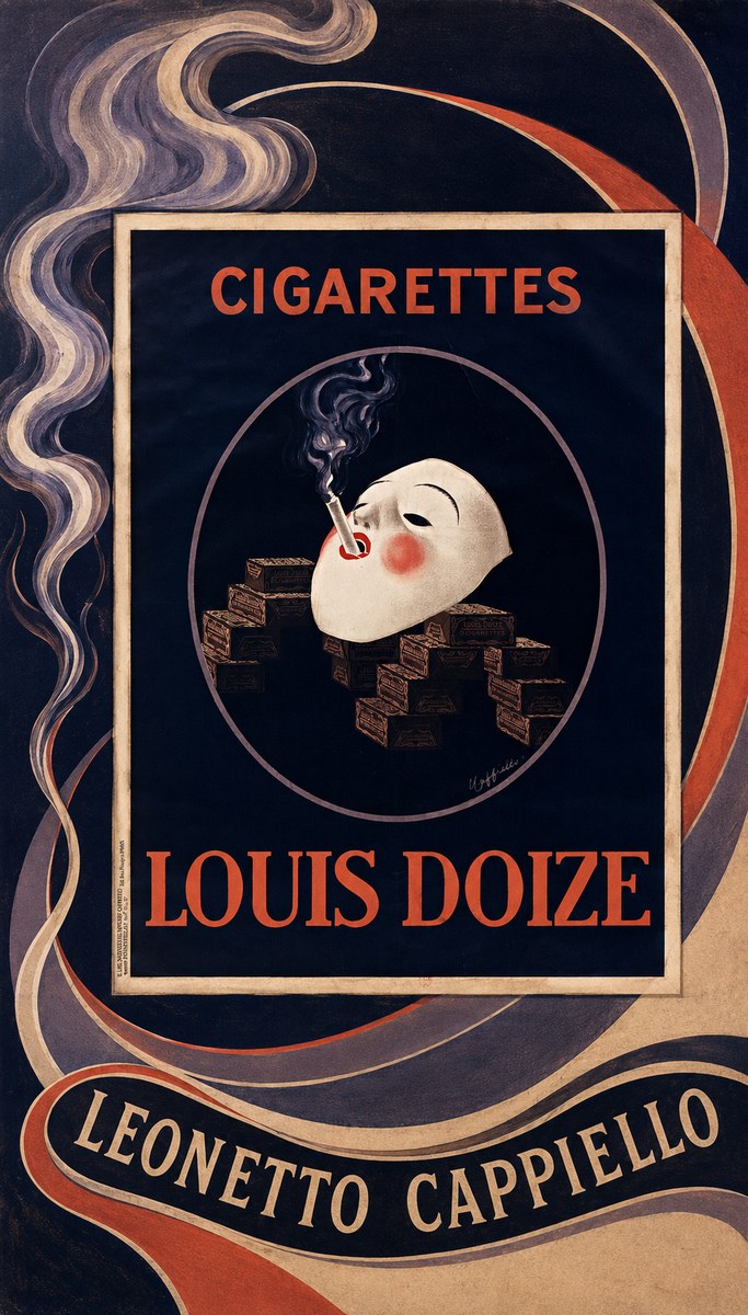 Leonetto Cappiello Cigarettes Louis Doize No3 - Plakat