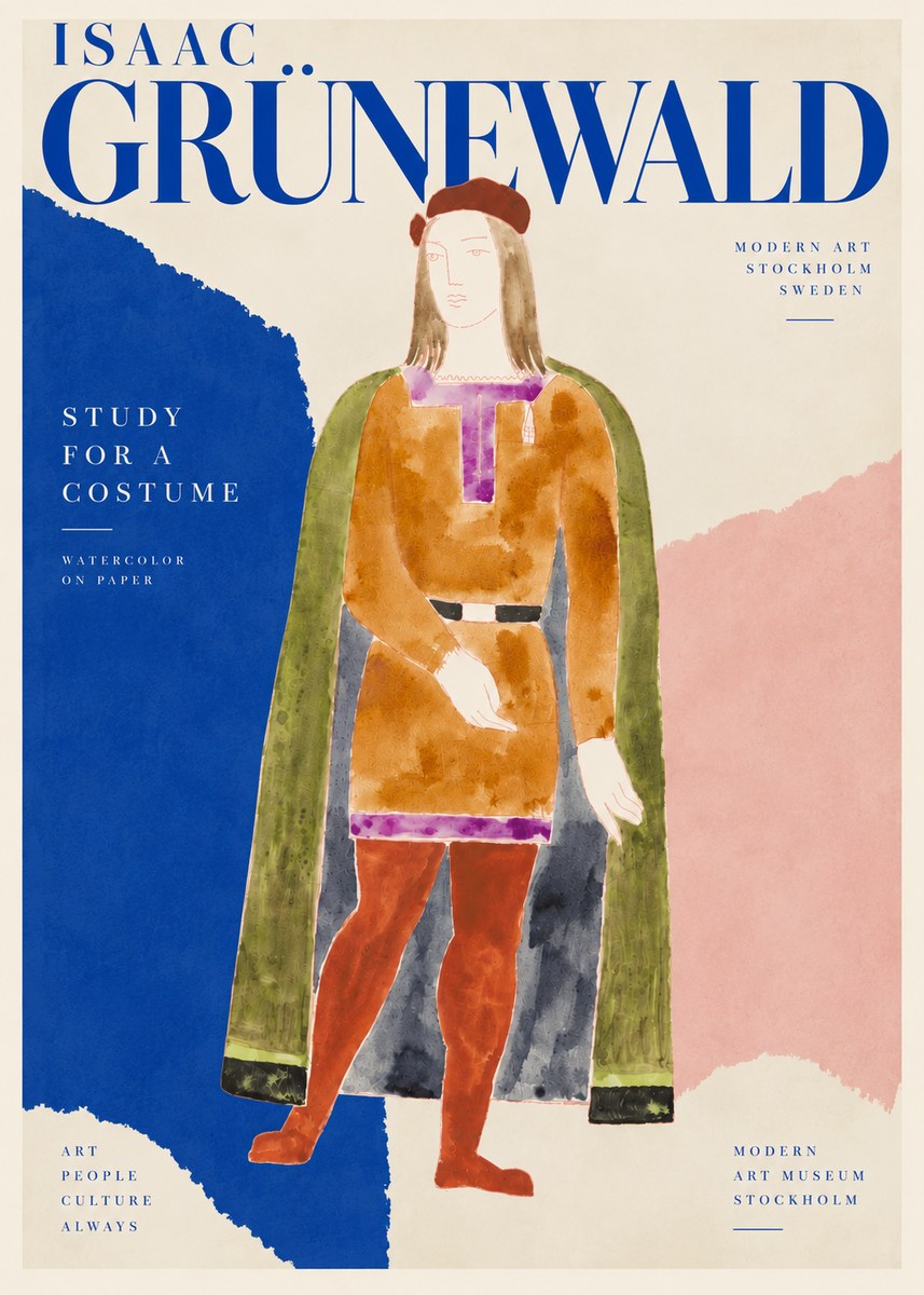 Isaac Grünewald Study for a Costume Design No4 - Plakat