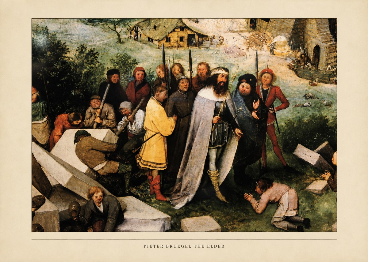 Pieter Bruegel The Blind Leading the Blind III No5 - Plakat