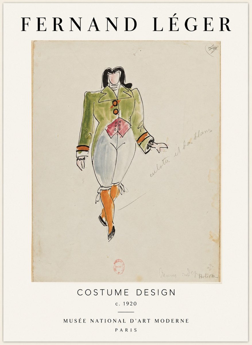 Fernand Léger Costume Design II No1 - Plakat