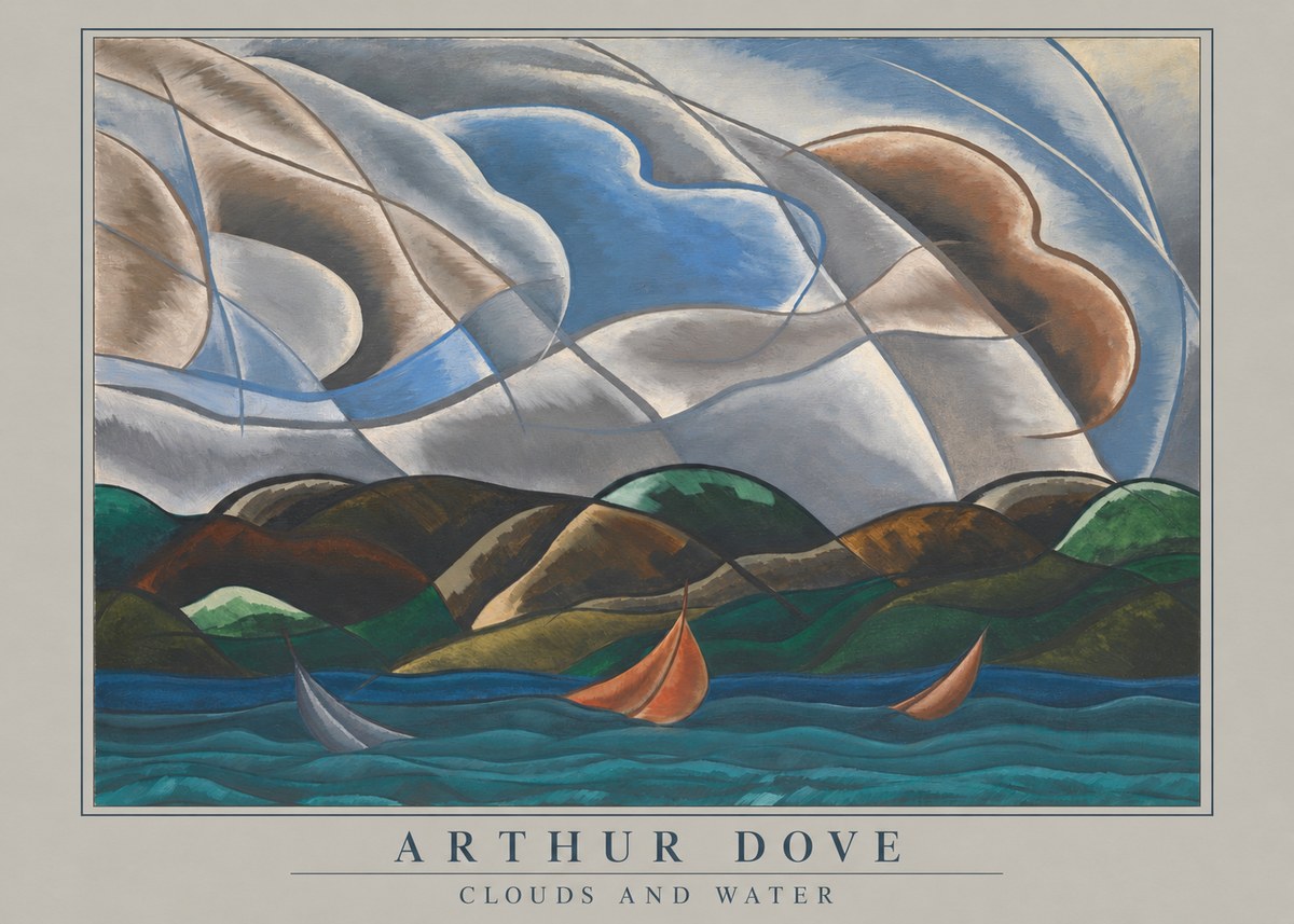 Arthur Dove Clouds and Water No4 - Plakat