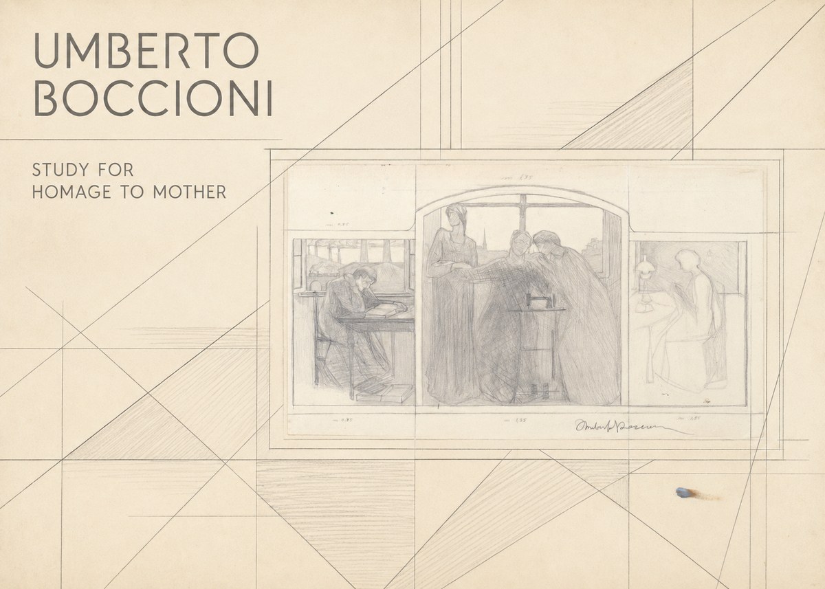 Umberto Boccioni Study for Homage to Mother No5 - Plakat