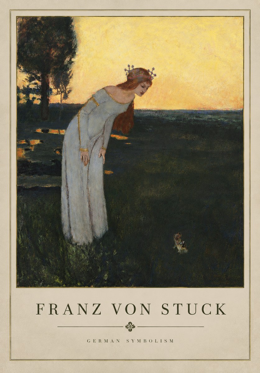 Franz von Stuck Princess and Frog No5 - Plakat
