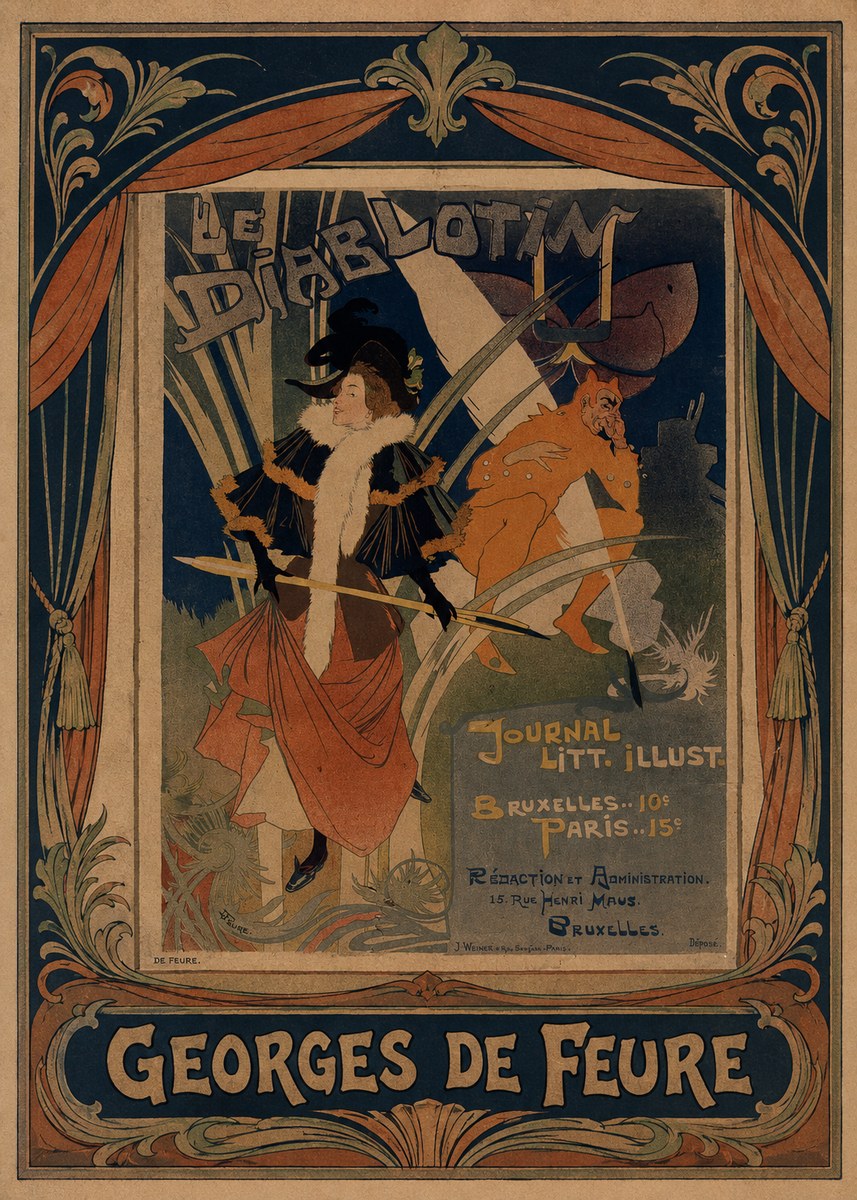 Georges de Feure Le Diablotin III No3 - Plakat