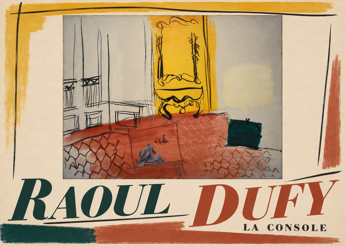 Raoul Dufy La Console No4 - Plakat