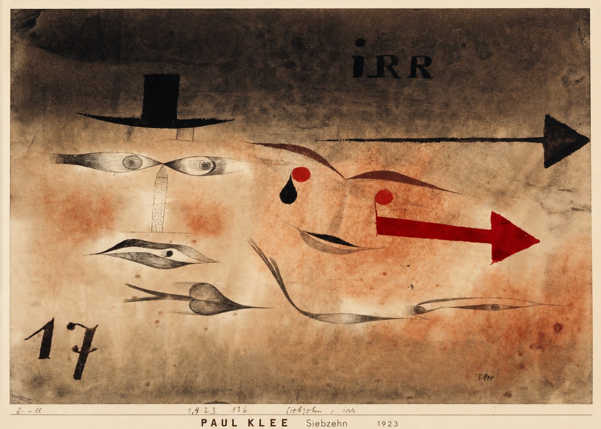 Paul Klee Siebzehn, Irr No6 - Plakat