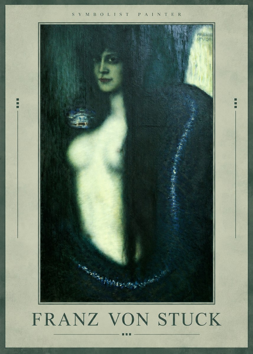 Franz von Stuck Die Sünde No3 - Plakat