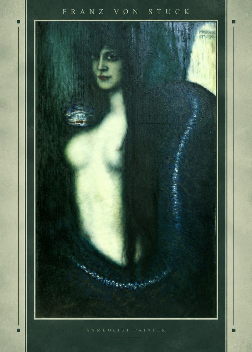 Franz von Stuck Die Sünde No4 - Plakat