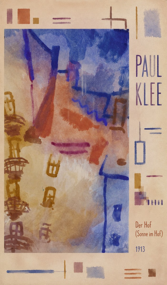 Paul Klee Der Hof (Sonne Im Hof) No4 - Plakat