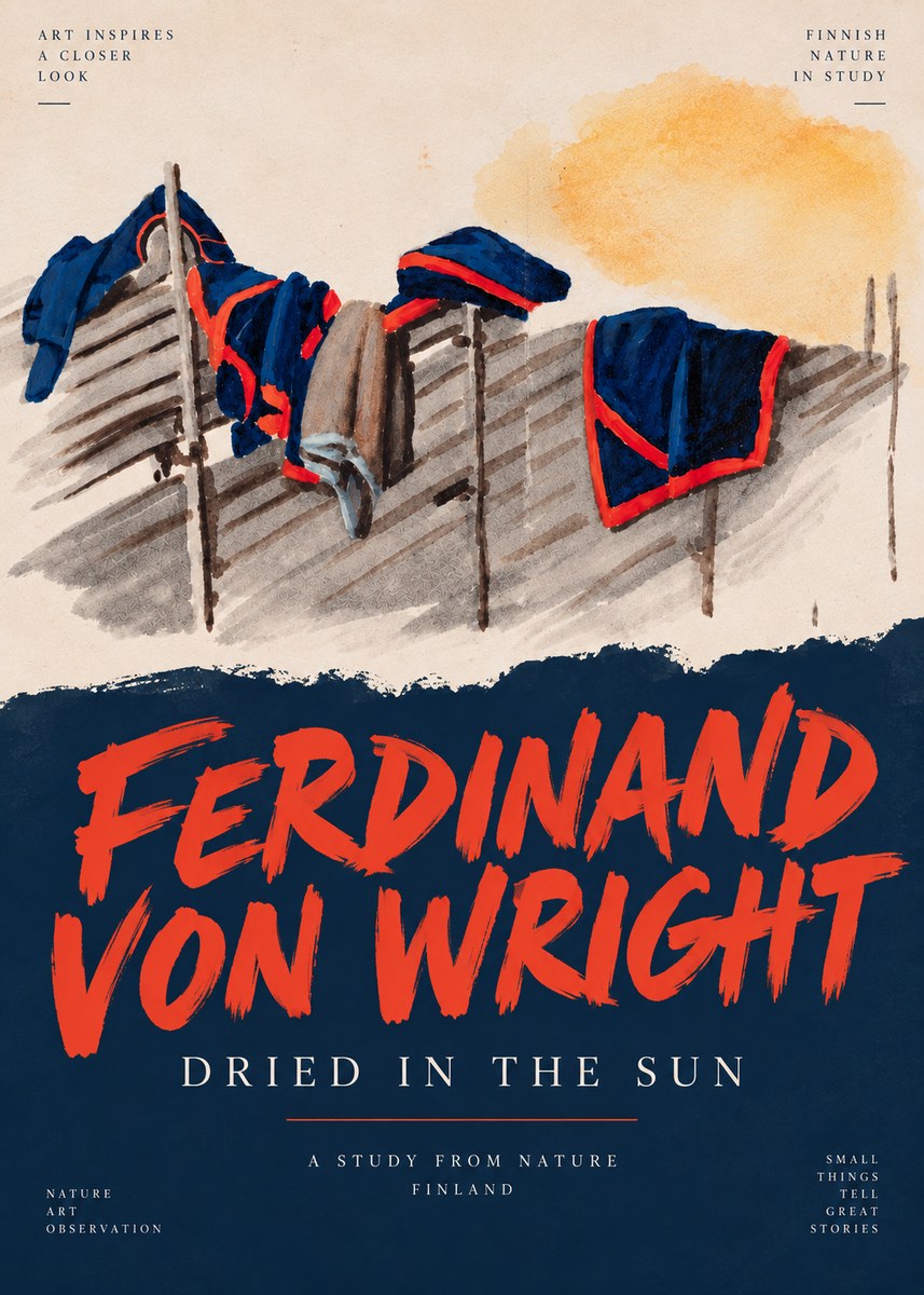 Ferdinand von Wright Study of Military Clothing No5 - Plakat