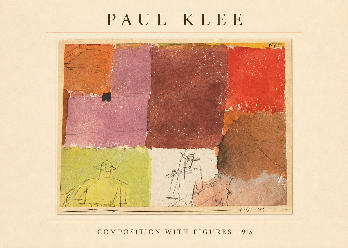 Paul Klee Composition with Figures II No4 - Plakat
