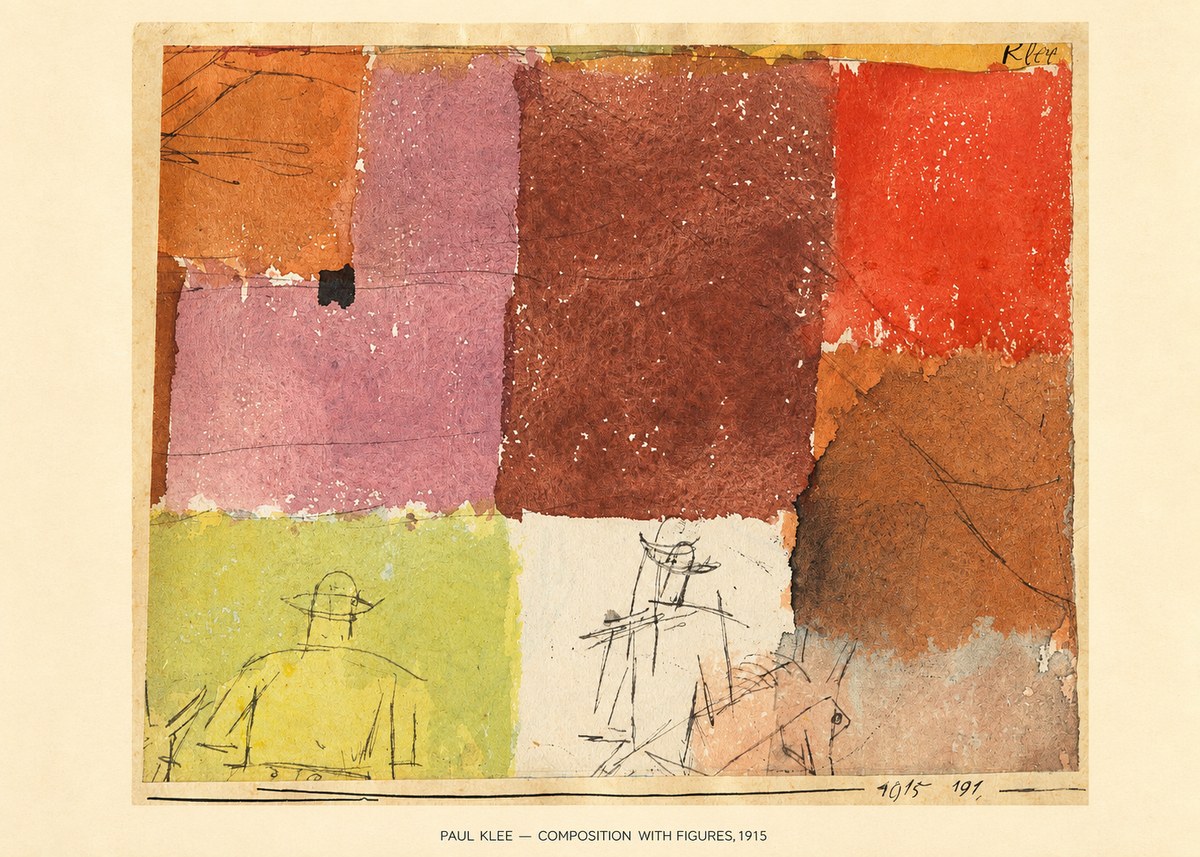Paul Klee Composition with Figures II No6 - Plakat