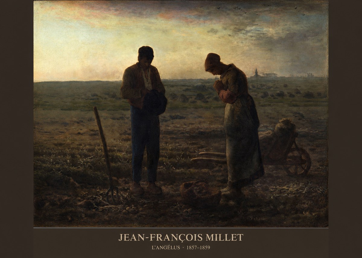Jean-François Millet L'angélus III No5 - Plakat