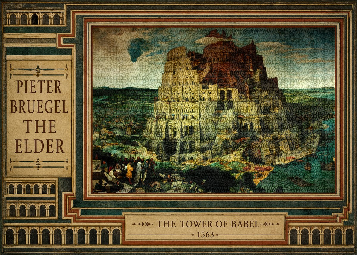Pieter Bruegel The Tower of Babel XV No3 - Plakat