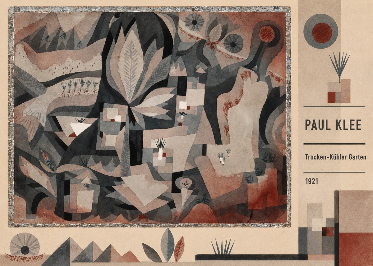 Paul Klee Trocken-kühler Garten No2 - Plakat