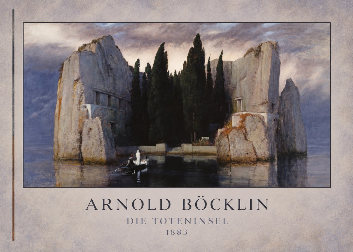 Arnold Böcklin Die Toteninsel V No3 - Plakat