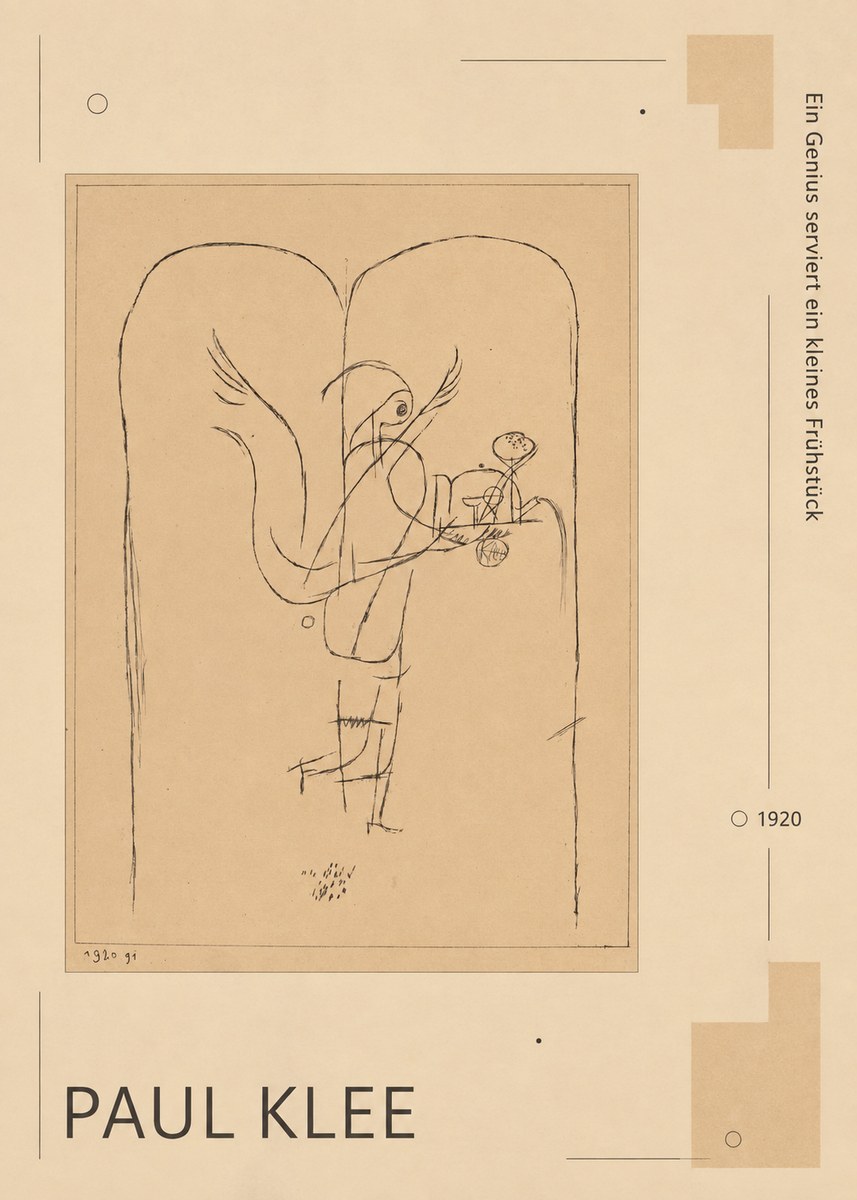 Paul Klee Ein Genius Serviert Ein Kleines Frühstück No6 - Plakat