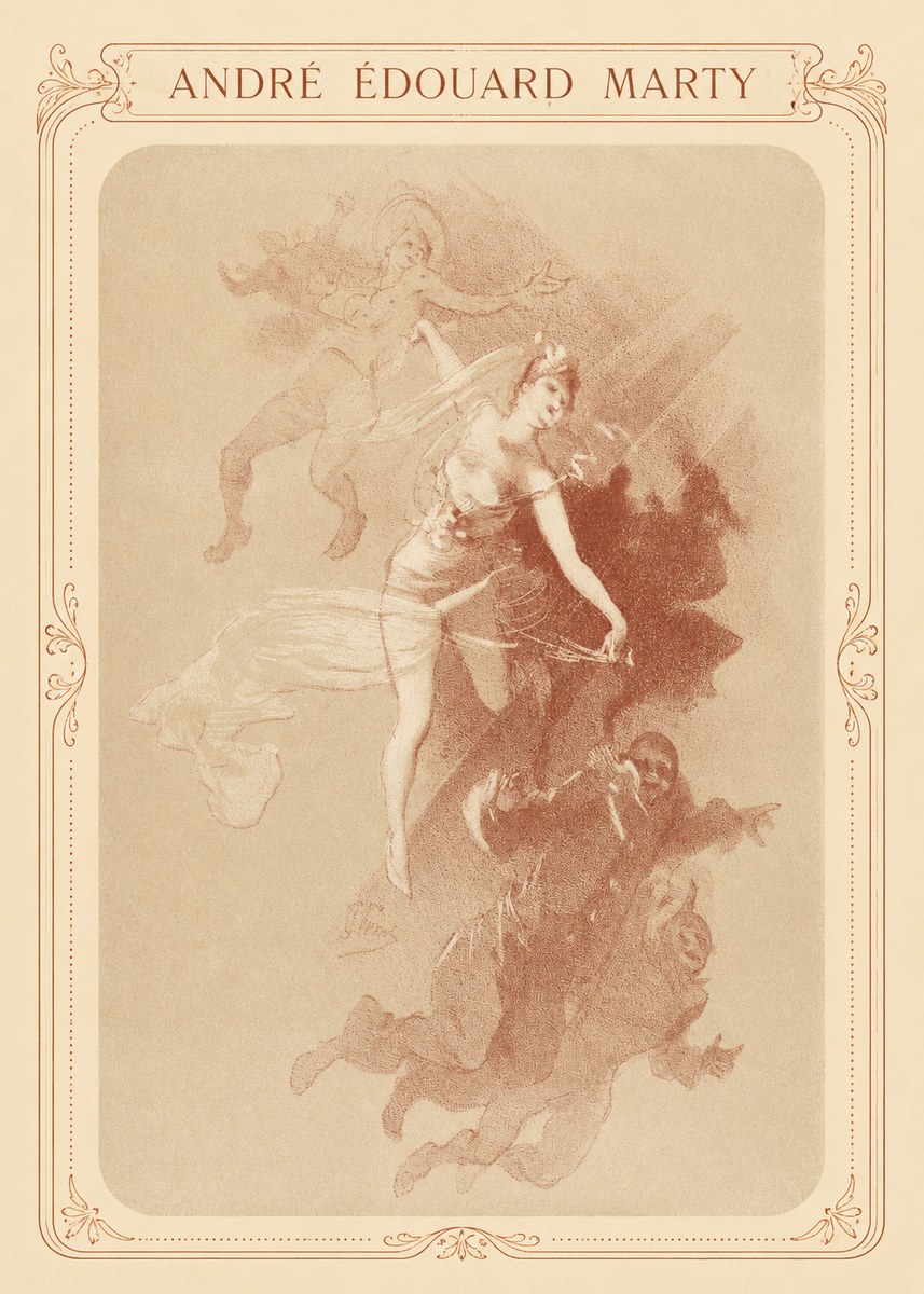 André Édouard Marty The Dance No2 - Plakat