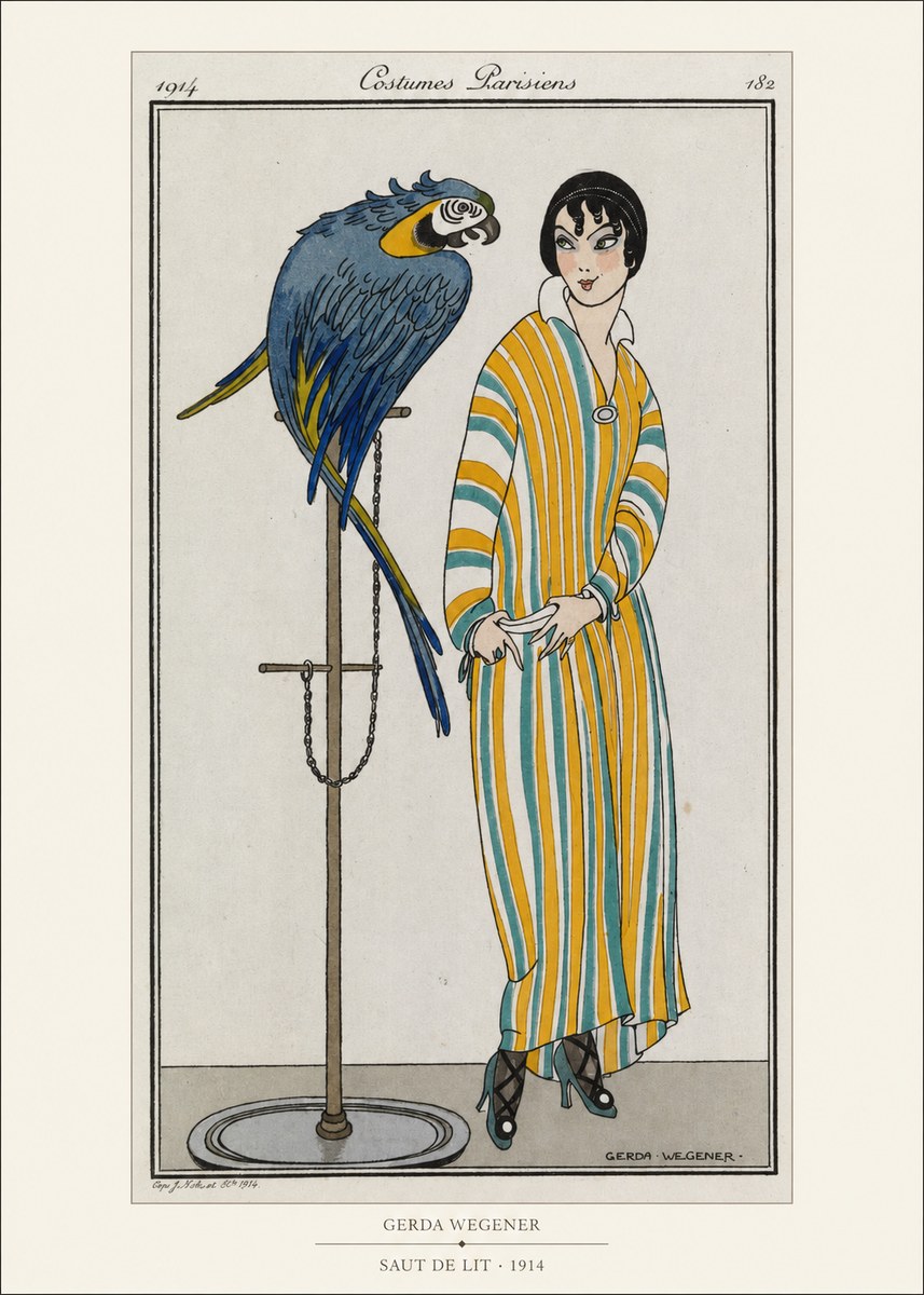 Gerda Wegener Saut De Lit 1914 No5 - Plakat