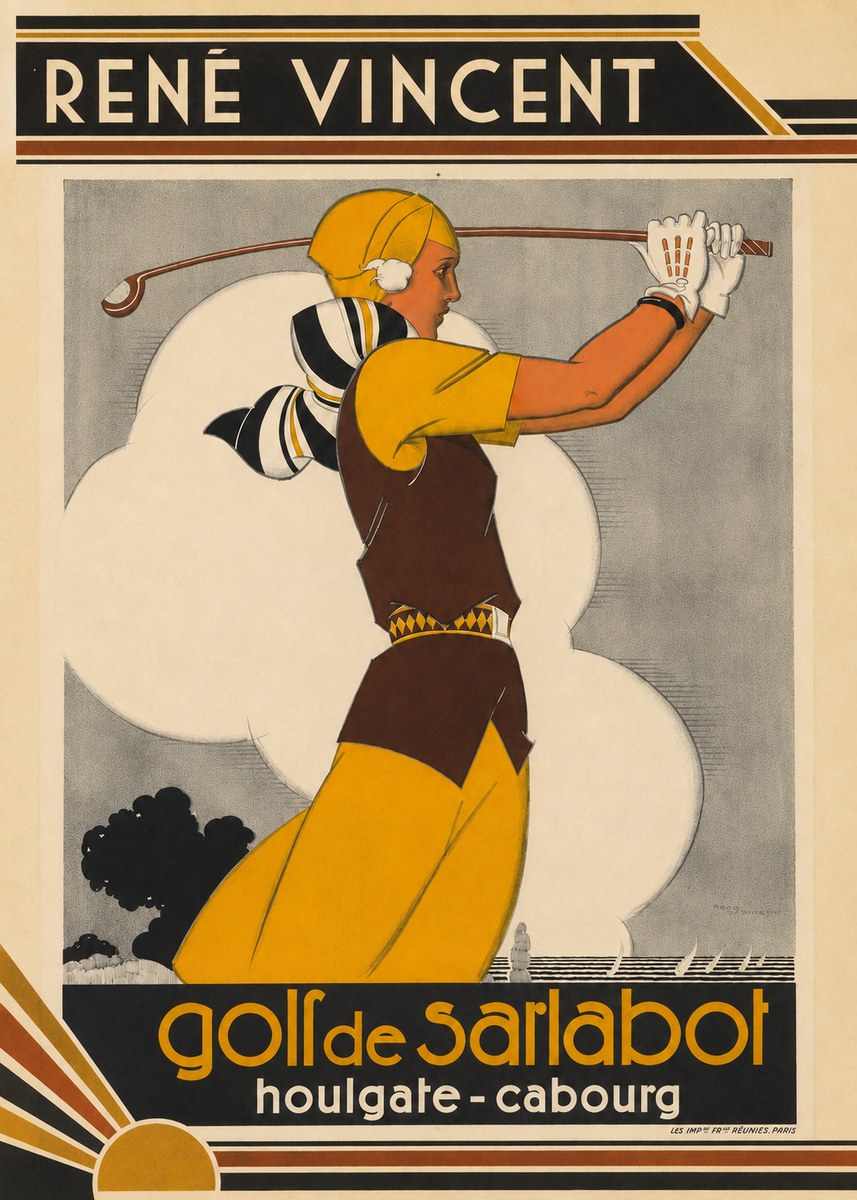 René Vincent Golf De Sarlabot No4 - Plakat