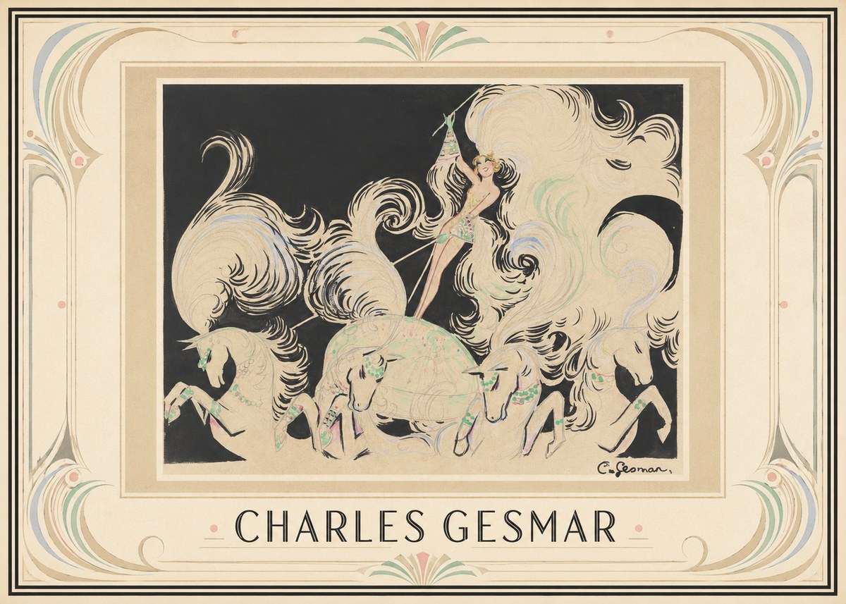 Charles Gesmar Art Deco Fantasy No1 - Plakat