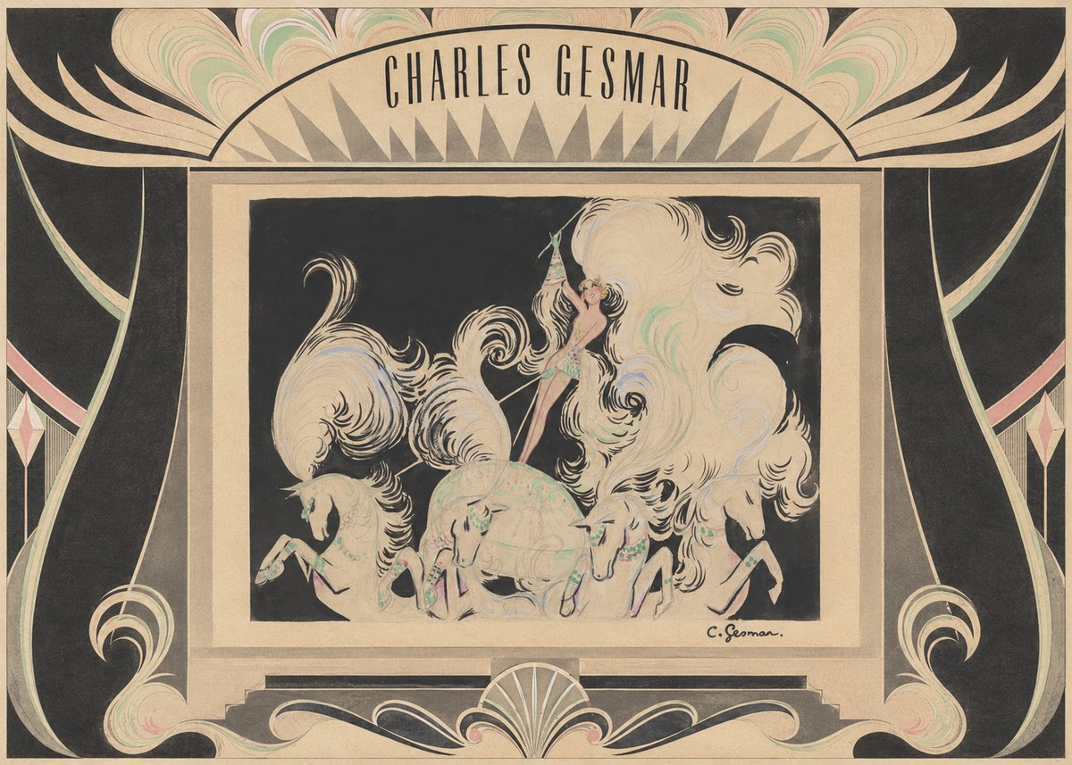 Charles Gesmar Art Deco Fantasy No5 - Plakat